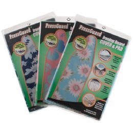 96 Pieces Pressguard Printed Ironing Board Cover & Pad - Home Accessories