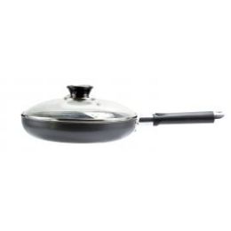10 of 26 Cm Fry Pan With Glass Lid(available In 4 Sizes) 10" Diameter