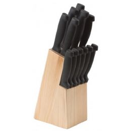 12 Wholesale 13 Piece Stainless Steel Knife Set In Wood Block