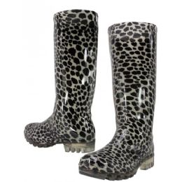12 Units of Animal Print Rain Boot - Women's Boots