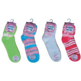 48 Pairs Winter Furry Sock - Womens Fuzzy Socks