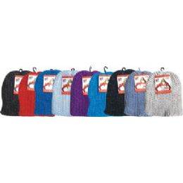96 Pieces Cable Knit Hat Assorted Colors - Winter Beanie Hats