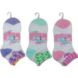 72 of 3 Pack Of Girls Ankle Sock Size 6-8