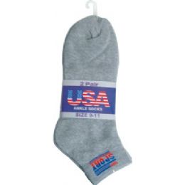 180 of 2 Pair Pack Mens Ankle Sock Size 9-11