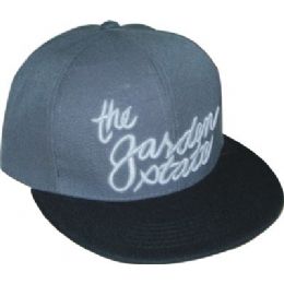 Flat Fitted Baseball Cap With Nj Garden State Design