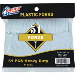 48 Wholesale 51 Piece Plastic Fork