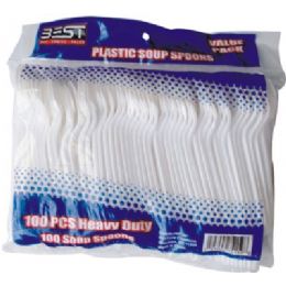 96 of 100 Piece Plastic Fork