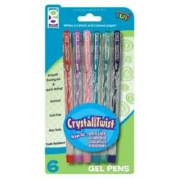 96 Pieces 6 Ct. Crystal Twist Gel Pen - Pens