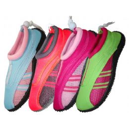36 Wholesale Youth Aqua Shoes Size 10-4