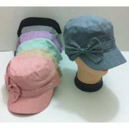 Newsboy Hat With Large Bow