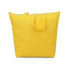 48 Wholesale Large Tote - Bright Yellow