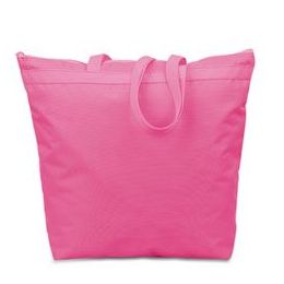 48 Wholesale Large Tote - Hot Pink