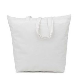 48 Wholesale Large Tote - White