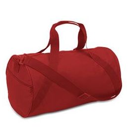 24 Wholesale Barrel Duffel - Red