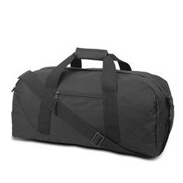 12 Wholesale Large Square Duffel - Black