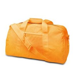 12 Wholesale Large Square Duffel - Safety Orange