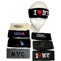 144 of Assorted Winter Headbands For Adults