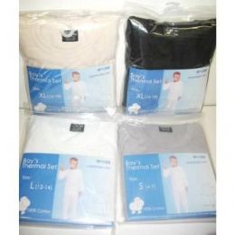 48 Wholesale Boys Thermal Underwear Sets