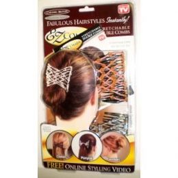 48 Pieces Ez Combs Stretchable Double Combs - Hair Brushes & Combs