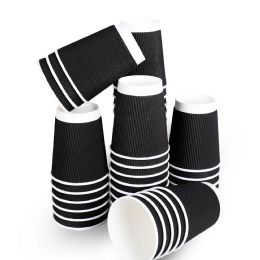 9 Oz. Ripple Wall Cups, Individually Wrapped, (black) 900 Ct. (20 Of 45)