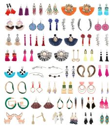48 Pieces Earrings Bulk Lot Sterling Silver Stainless Steel Jewelry Many Styles And Colors - Earrings