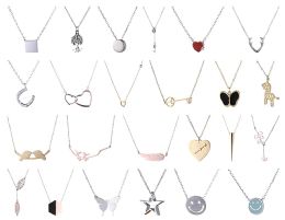 48 Pieces Yacht & Smith Lot Of Sterling Silver /stainless Steel Necklaces, Valentines Gift - Necklace