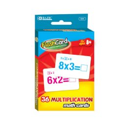 24 Units of Multiplication Flash Cards (36/pack) - Card Games
