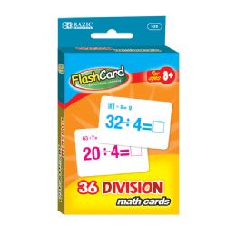 24 Units of Division Flash Cards (36/pack) - Card Games