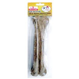 48 Pieces 8 Inch Munch Knucle Bone Natural 160-170 Grams Per Pack - Pet Chew Sticks and Rawhide