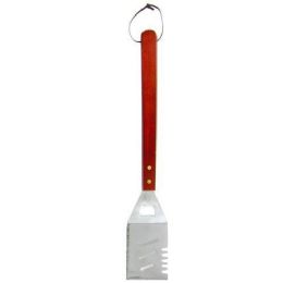 144 Pieces 17 Inch Stailess Bbq Spatula Wood Handle - BBQ supplies