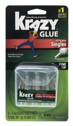 48 Units of Krazy Glue Singles 4pk - Glue