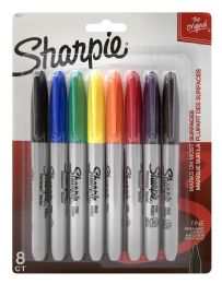 12 Units of Sharpie Fine 8 Clr Set Carded - Markers and Highlighters