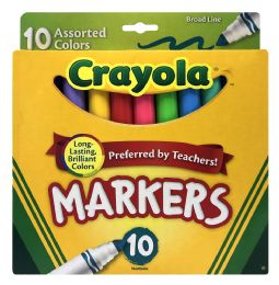 24 Units of Crayola Marker 10ct Broad Asst - Markers