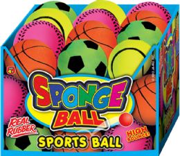144 Units of Sports Spongeball Asst 24/dply - Seasonal Items