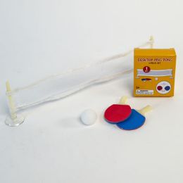 32 of Desktop Table Tennis 4pc W/ball Net & Paddles Color Box 32pc Pdq Ages 5+