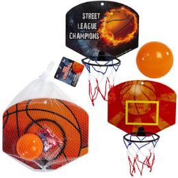 24 of Basketball Game Mini 8.75x7.125 Headboard 2.15in Ball 3ast/meshbag& Hangtag