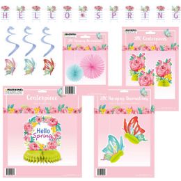 36 Cases Spring Decor Assortment Banner/ - Hanging Decorations & Cut Out