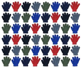 72 Pairs Yacht & Smith Kids Warm Winter Colorful Magic Stretch Gloves Ages 2-8 Bulk Pack - Kids Winter Gloves