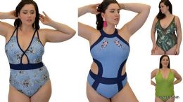 48 Pieces Yacht & Smith Plus Size Womens Assorted Bathing Suit Lots Limited Supply - Womens Swimwear