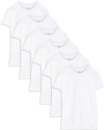 432 Pieces Fruit Of The Loom Men's White Crew Neck Undershirt Assorted Sizes S-XL - Apparel Gear