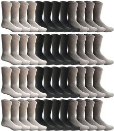 1200 Units of Yacht & Smith Assorted King Size Cotton Crew Socks Bulk Pack - Big And Tall Mens Crew Socks
