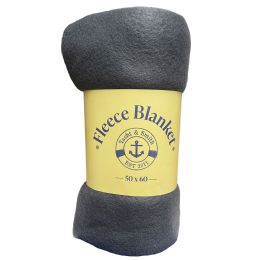 Yacht & Smith Soft Fleece Blankets 50 X 60 Gray 150g