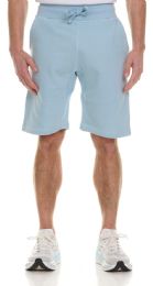 Mens Cotton Fleece 3 Pocket Shorts Powder Blue Size 3X-Large