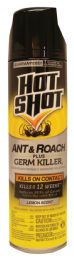 12 Pieces Hot Shot Ant And Roach Spray 17.5 Oz Lemon Scented Must Be Broken - Pest Control