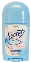 12 Pieces Secret Deodorant Stick 1.7 Oz Powder Fresh - Perfumes and Cologne