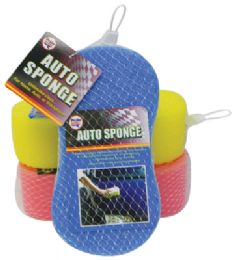 36 Pieces Pride Auto Sponge 8.5x4.5x2.5i - Auto Cleaning Supplies