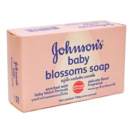 96 Pieces Johnson's Baby Soap Pink 100 Gram - Baby Beauty & Care Items