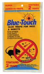 96 Pieces Blue Touch Glue Trap 2 Pack In Display Mouse - Pest Control