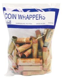 50 Pieces Coin Wrappers 36 Count Assorted - Coin Holders & Banks