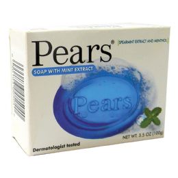 48 Pieces Pears Bar Soap 3.5 Oz Mint Extract - Soap & Body Wash